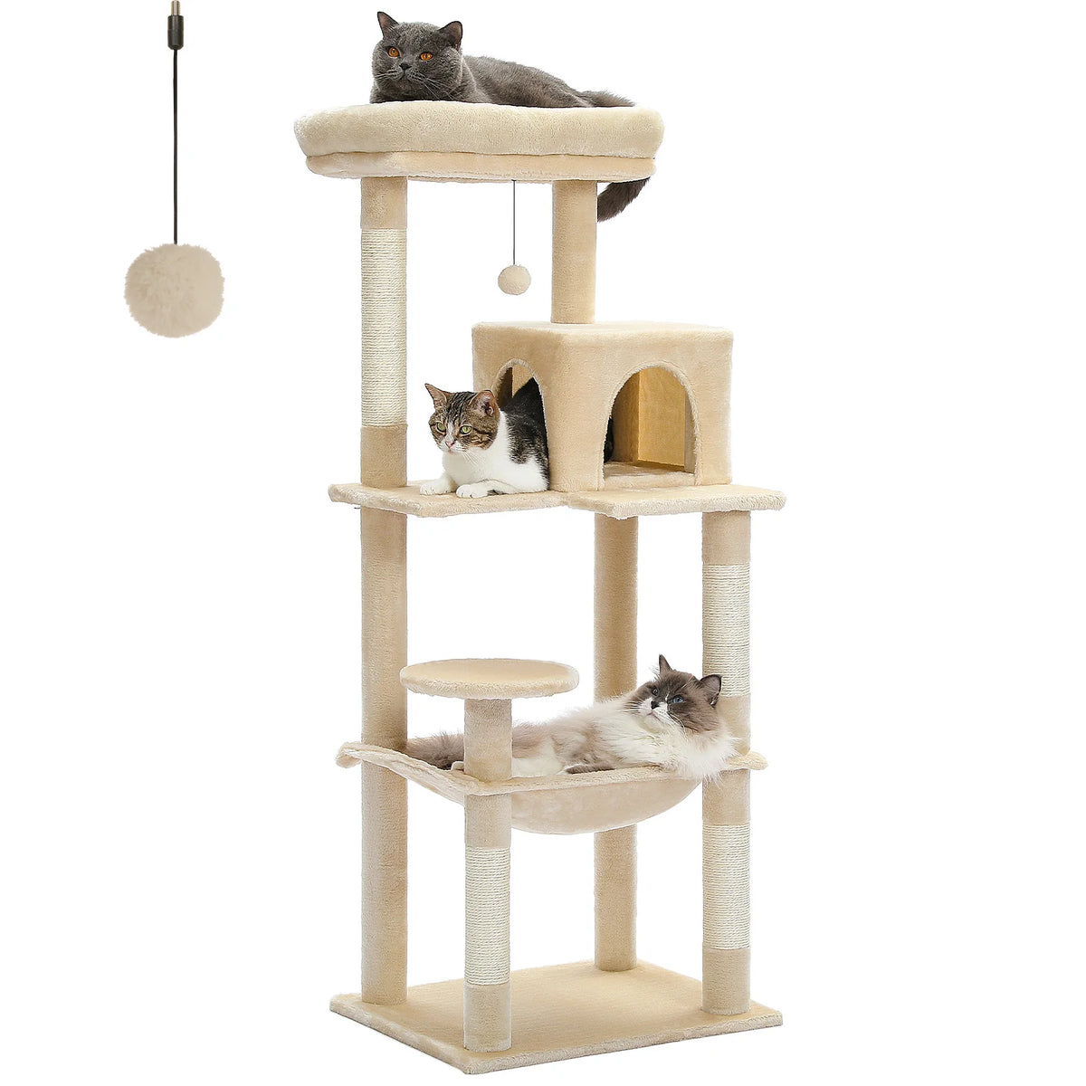 PAWZ Road Indoor Five Level Cat Tree for Large Cats