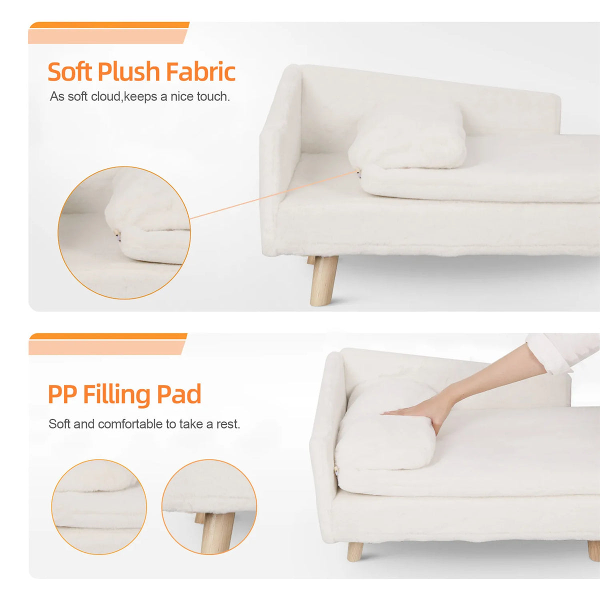 BINGOPAW Elevated Pet Bed With Cozy Pad