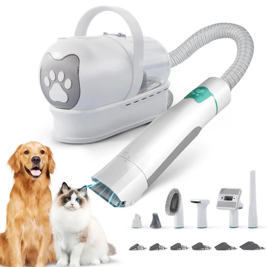 Dog Grooming Vacuum Kit With Deshedding Tools
