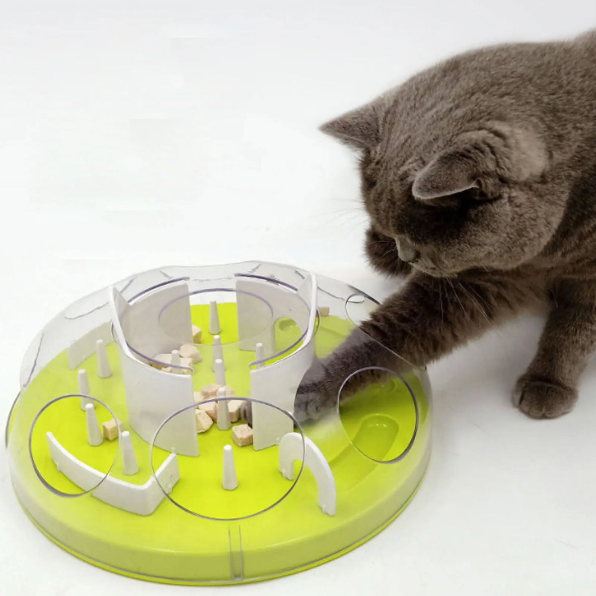 Interactive Cat Puzzle Feeder Toy for Enrichment