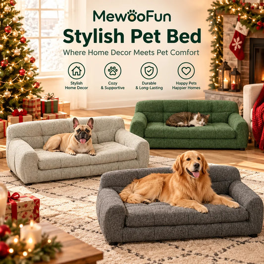 Breathable Dog Sofa With Armrests And Backrest