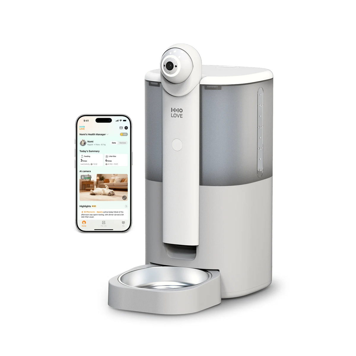 HHOLOVE Smart Pet Feeder With Camera And App Control