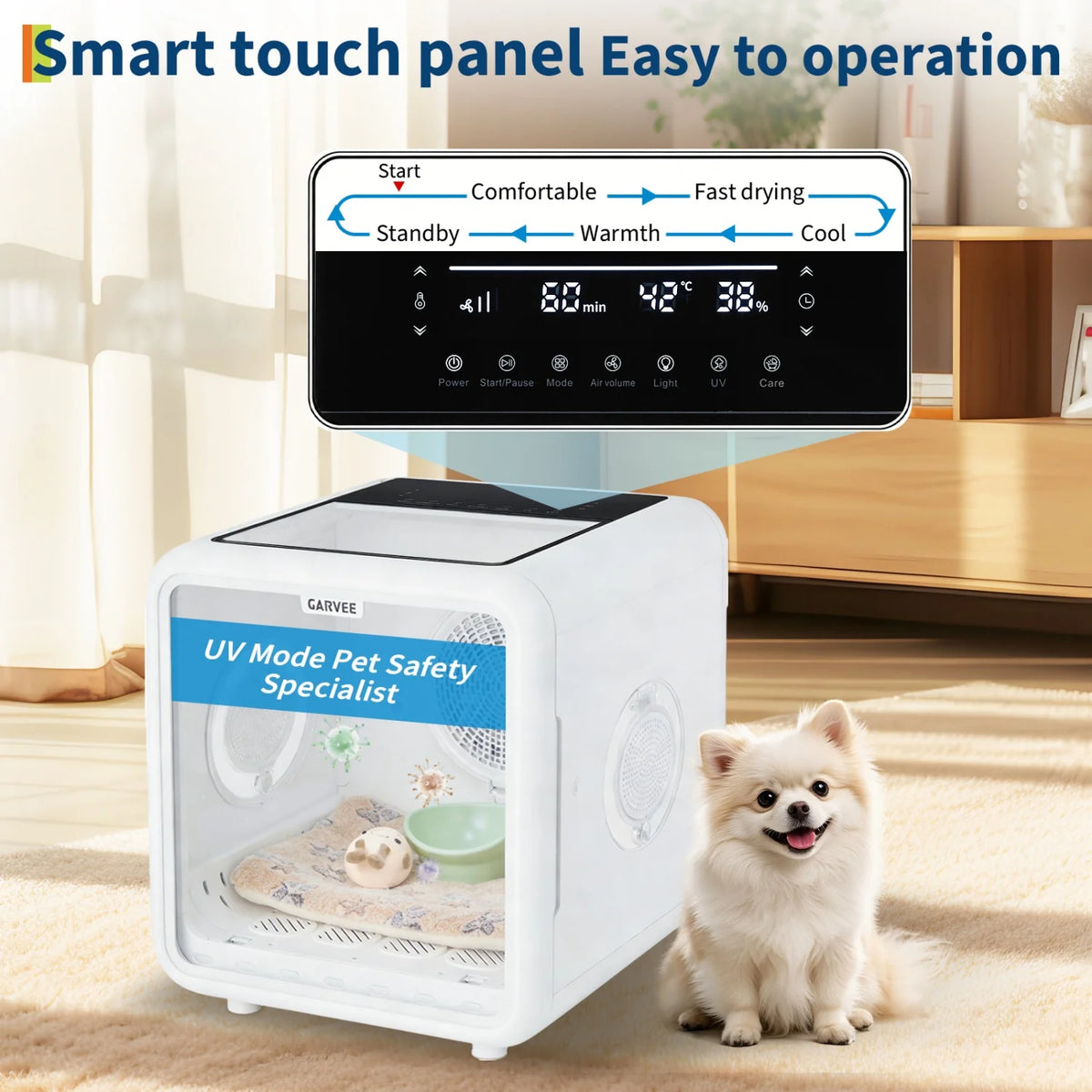 HiMISS Automatic Pet Drying Box With Smart Control
