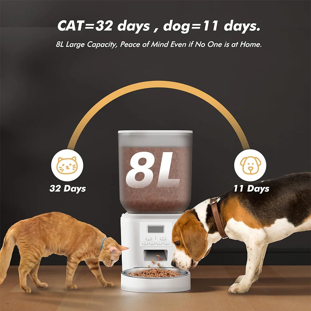 Nityers Automatic Cat Feeder With Voice Recorder