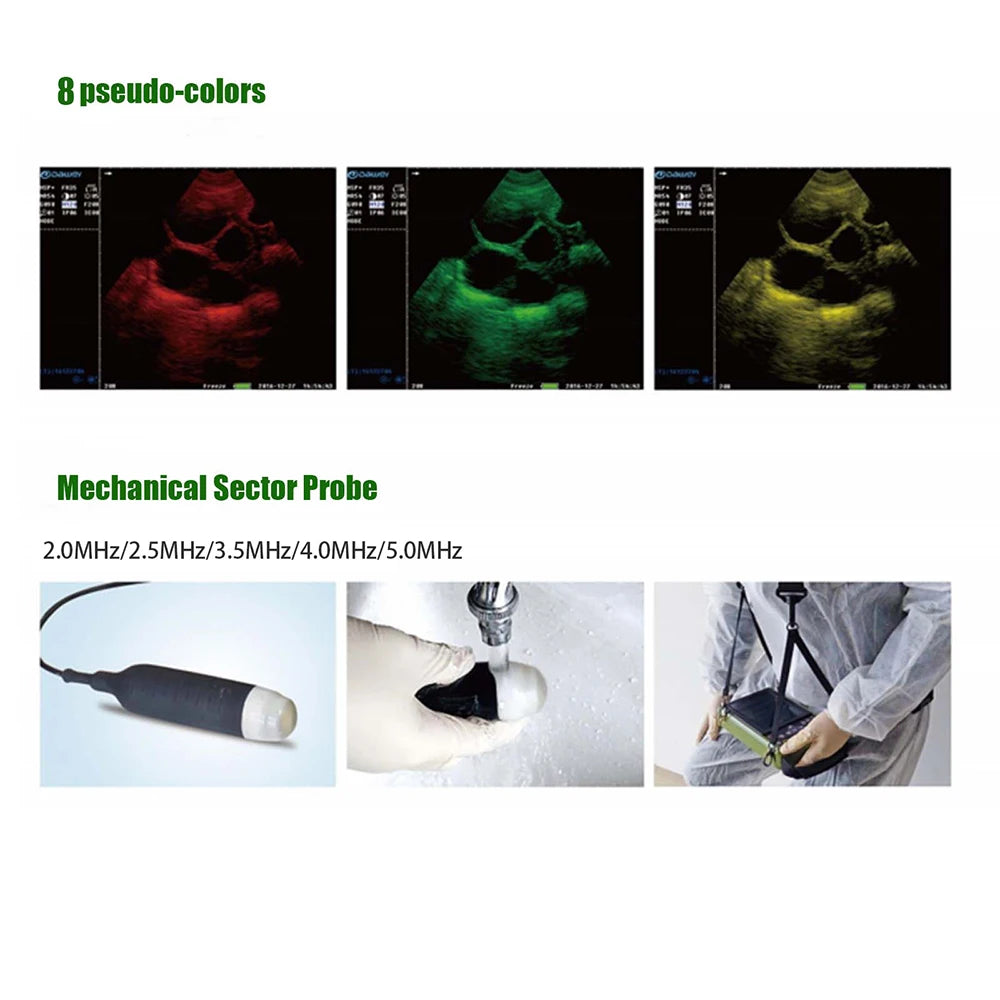 DAWEI Portable Veterinary Ultrasound Scanner 3.5MHz Probe