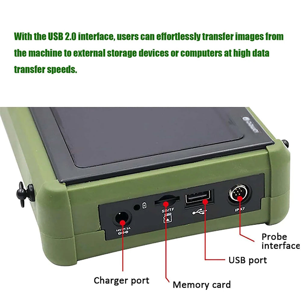 DAWEI Portable Veterinary Ultrasound Scanner 3.5MHz Probe