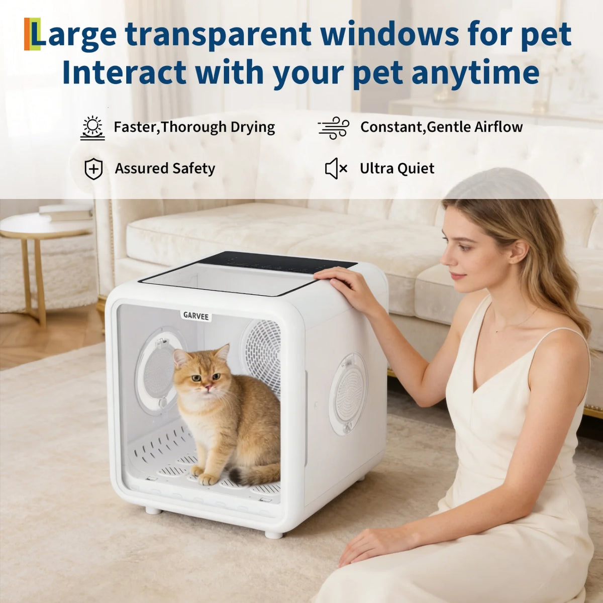 HiMISS Automatic Pet Drying Box With Smart Control