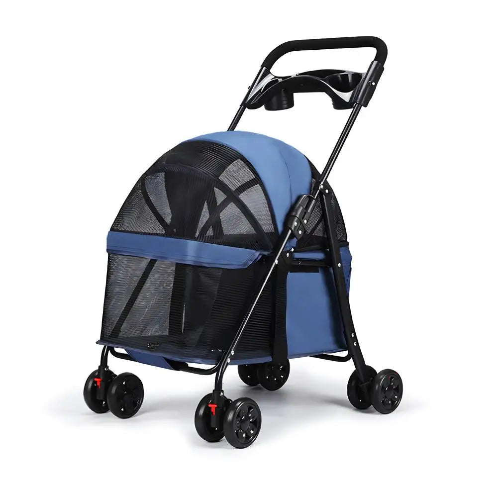 Breathable Mesh Pet Stroller With Visible Window