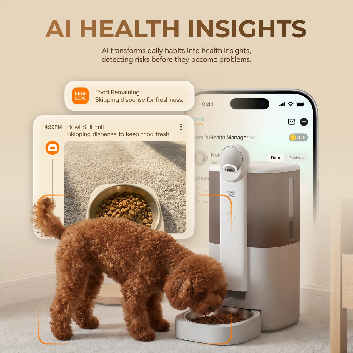 HHOLOVE Smart Pet Feeder With Camera And App Control
