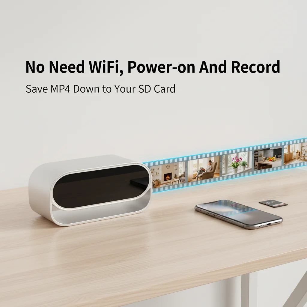 4K Ultra HD WiFi Clock Camera For Indoor Surveillance