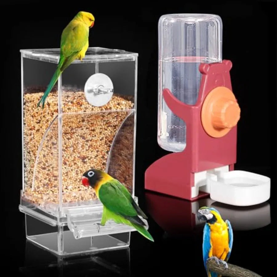 No Mess Bird Feeder And Water Dispenser Set