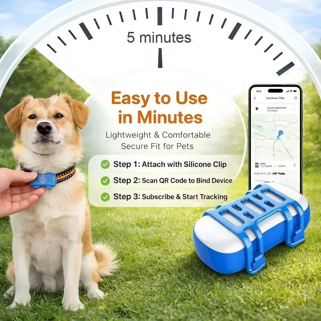 WANWAYTECH GPS Pet Tracker 4G For Dogs And Cats