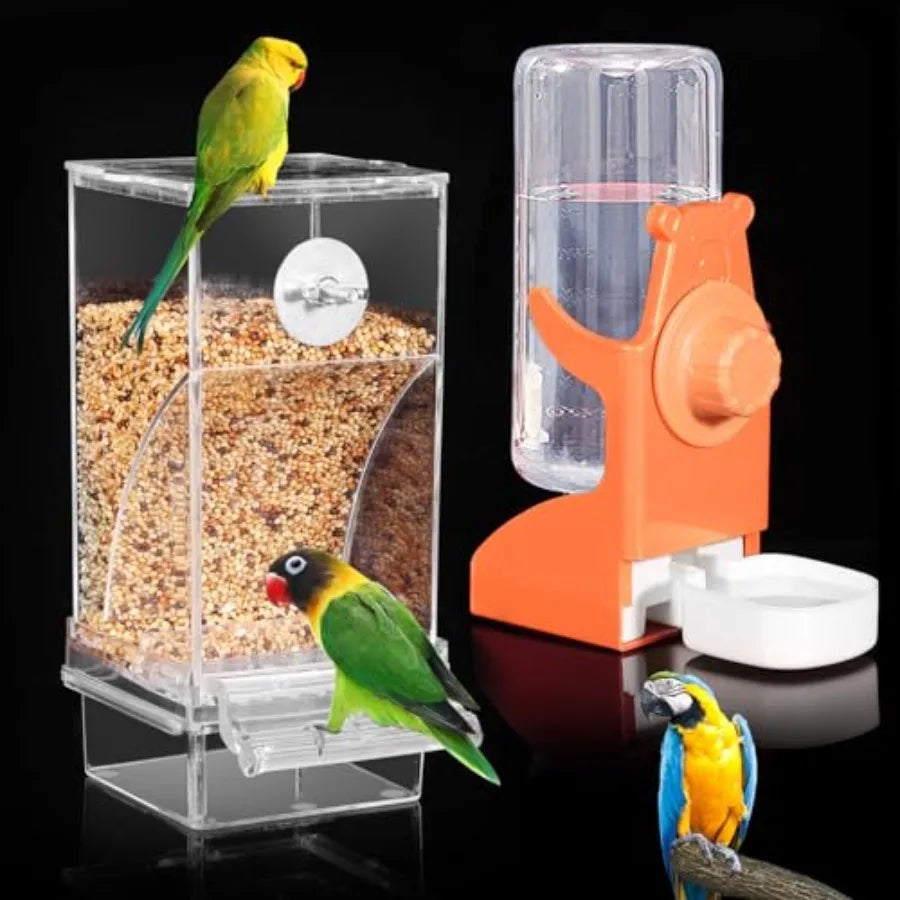 No Mess Bird Feeder And Water Dispenser Set
