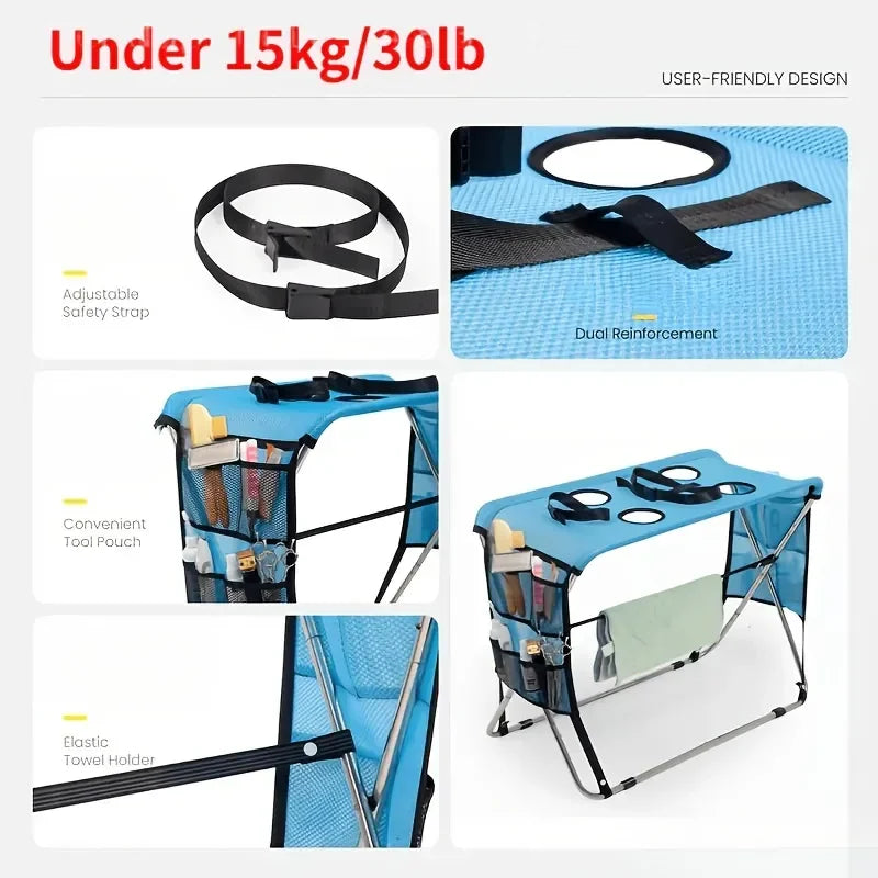 Foldable Pet Grooming Hammock With Support Stand