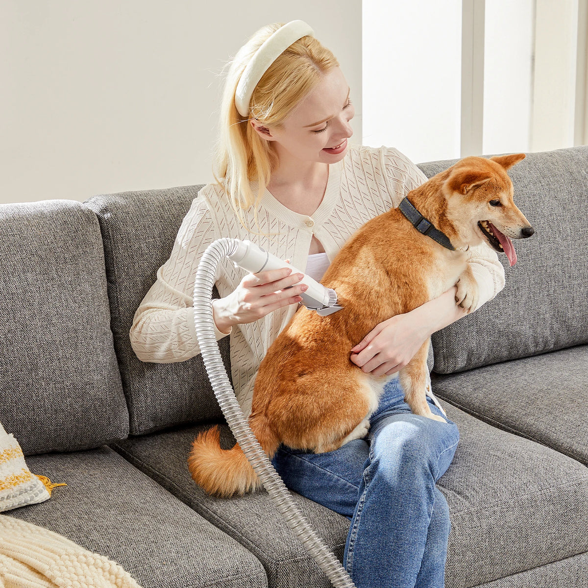 JHK Pet Grooming Vacuum Kit With Cordless Clippers