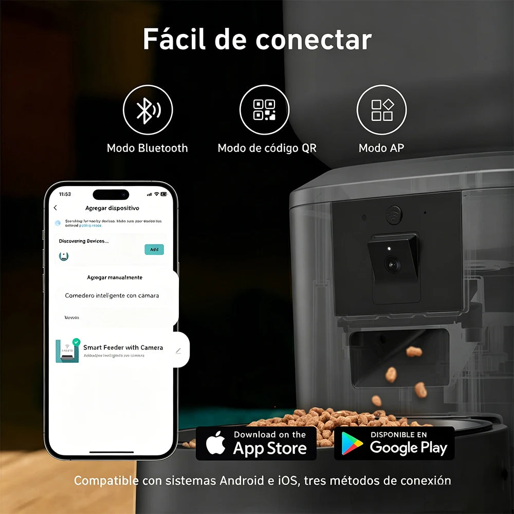 Nityers Automatic Cat Feeder With 1080p Camera
