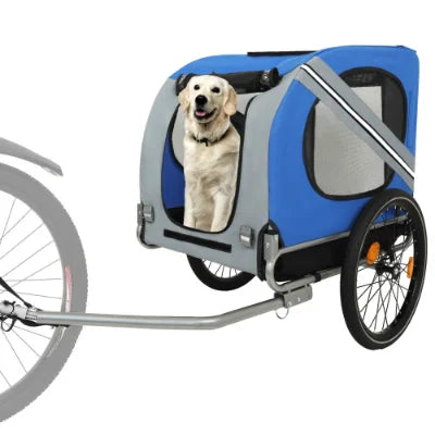Foldable Pet Bicycle Trailer for Outdoor Adventures