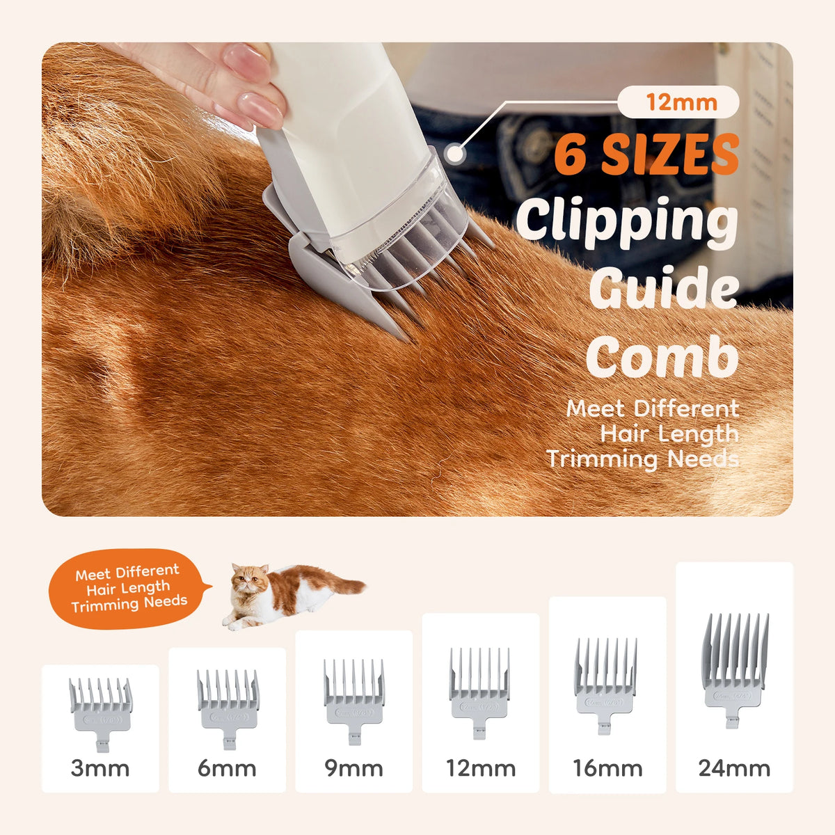 JHK Pet Grooming Vacuum Kit With Cordless Clippers