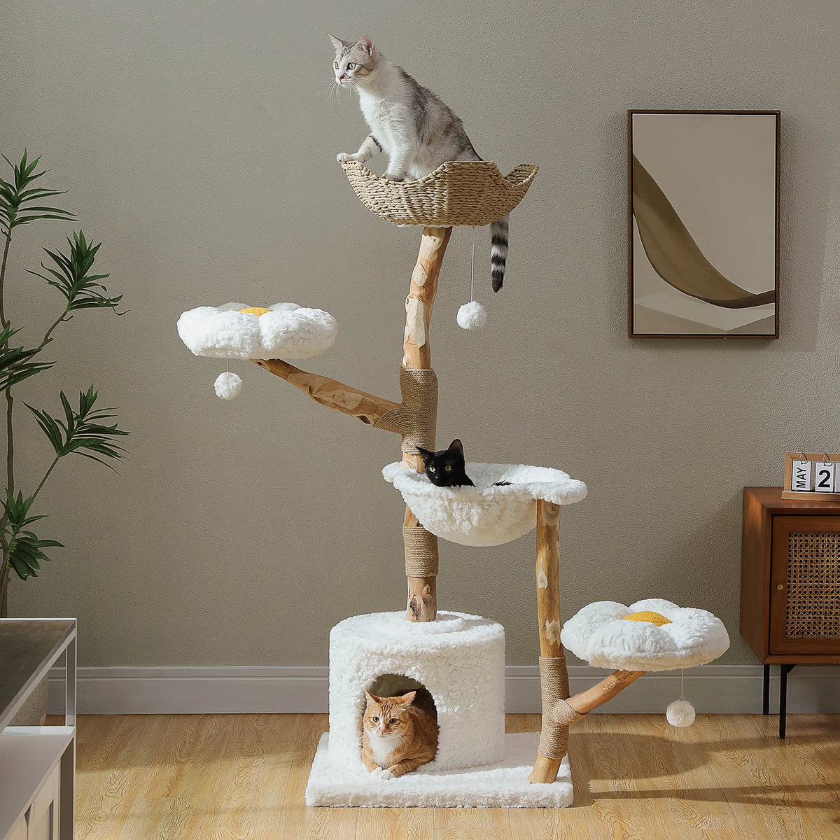 PAWZ Road CN Cat Tree Tower With Sisal Scratching Post