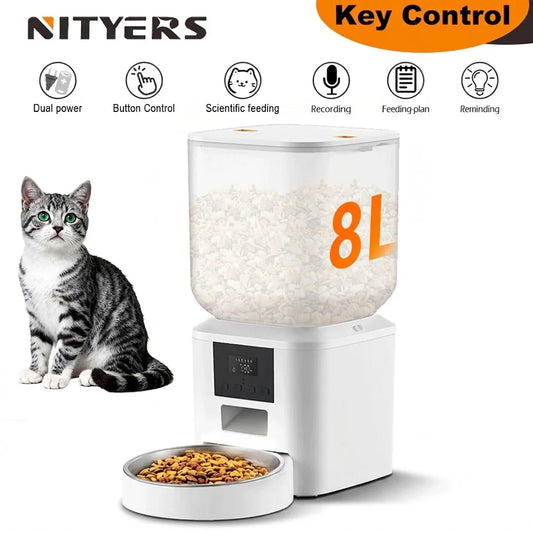 Nityers Automatic Cat Feeder With Voice Recorder