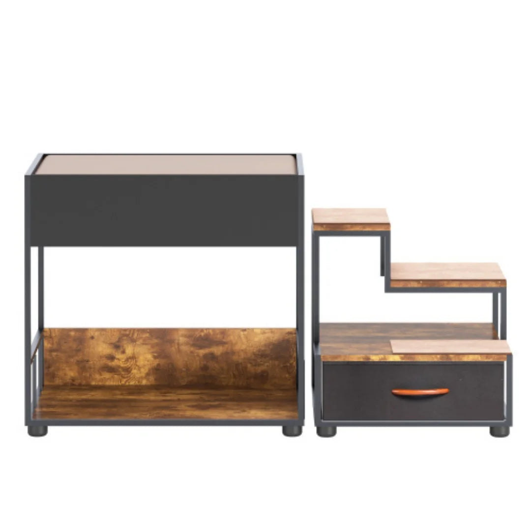 Multi Level Dog Bunk Bed With Steps And Storage