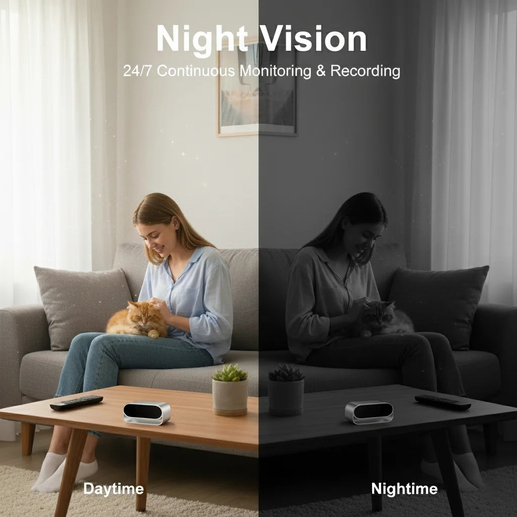 4K Ultra HD WiFi Clock Camera For Indoor Surveillance