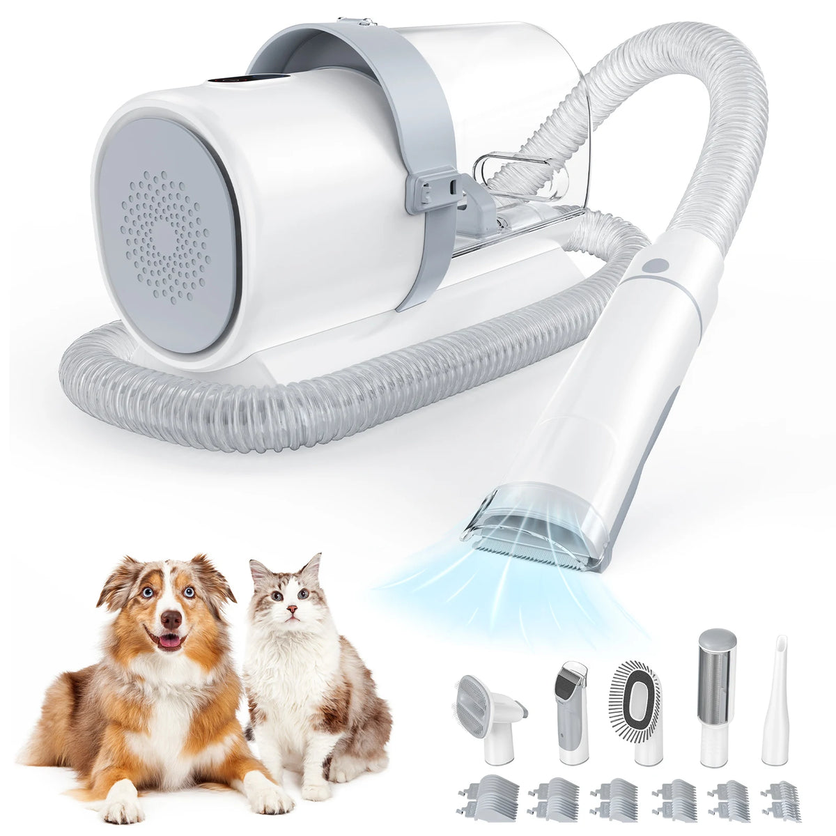 JHK Pet Grooming Vacuum Kit With Cordless Clippers