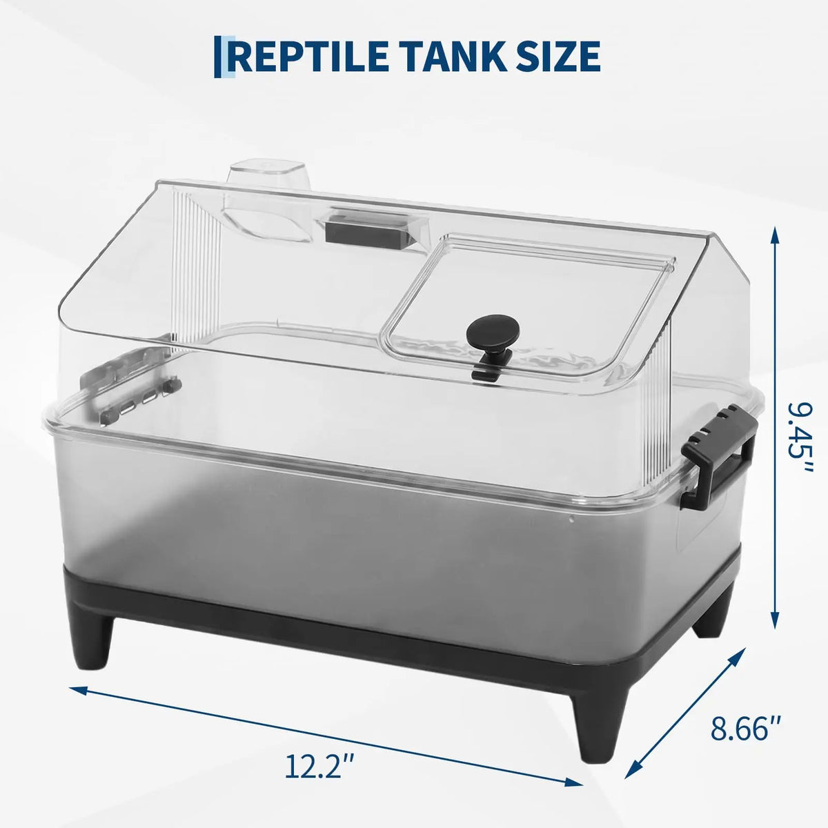HiMISS Small Reptile Terrarium Kit With Lid And Acrylic Tank