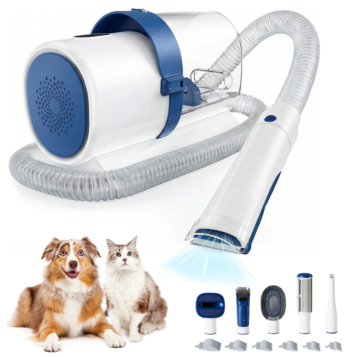 JHK Pet Grooming Vacuum Kit With Cordless Clippers