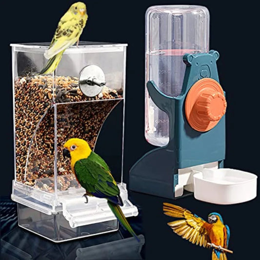 No Mess Bird Feeder And Water Dispenser Set