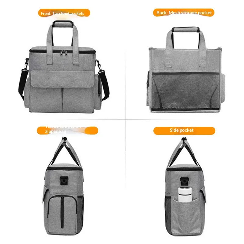 Foldable Pet Travel Backpack With Food Pouch