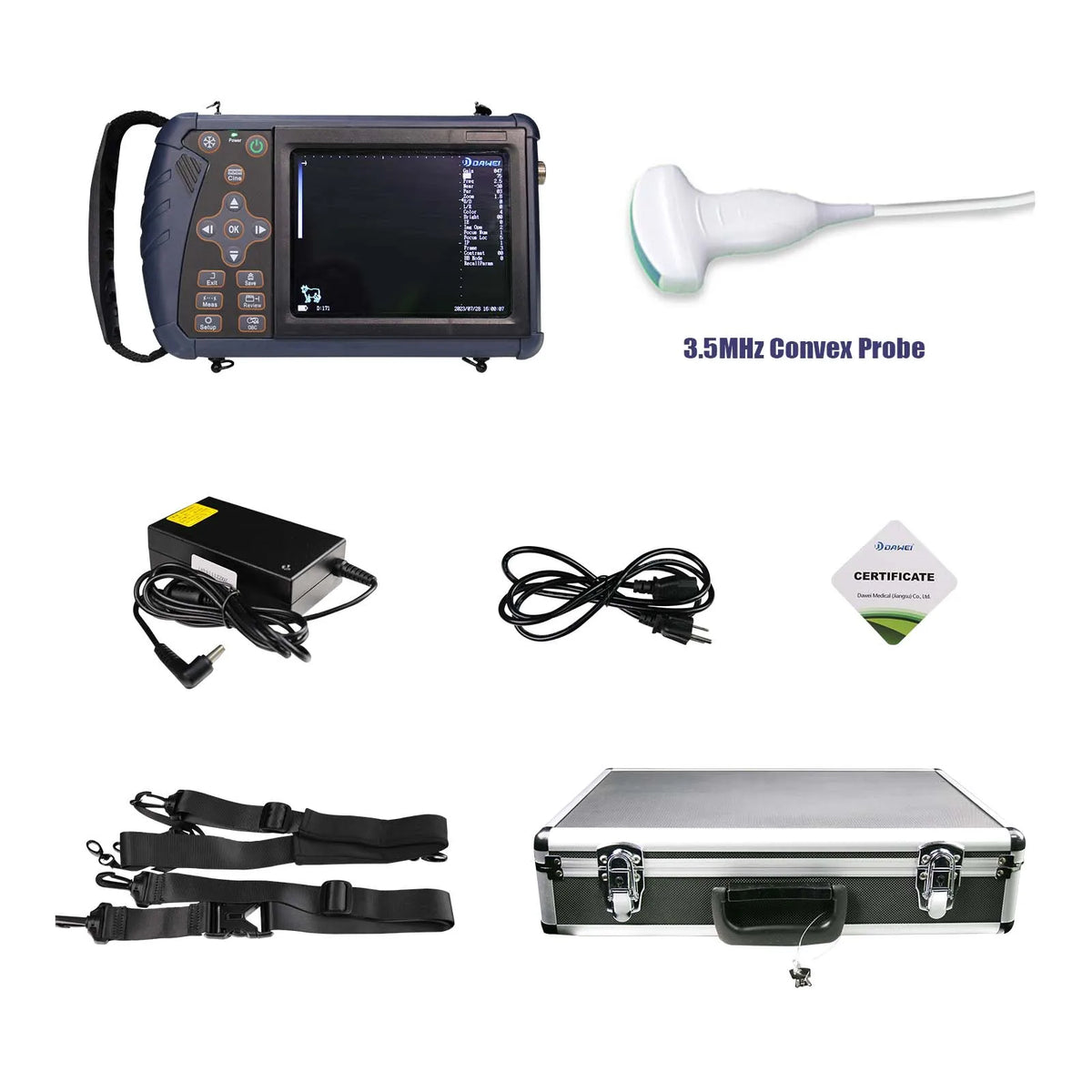 DAWEI Portable Veterinary Ultrasound Scanner for Farm Animals