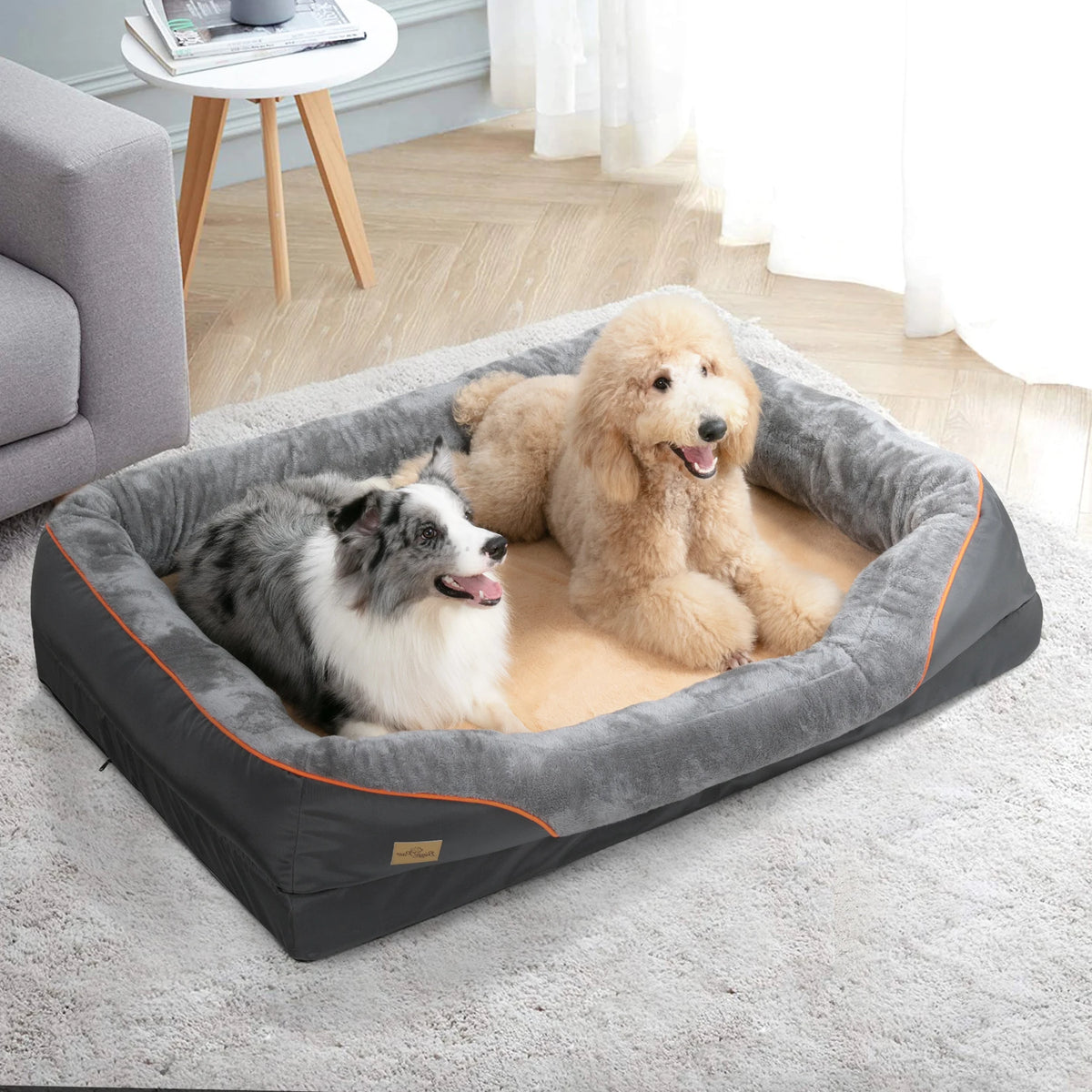 BINGOPAW Waterproof Dog Bed With Removable Washable Cover