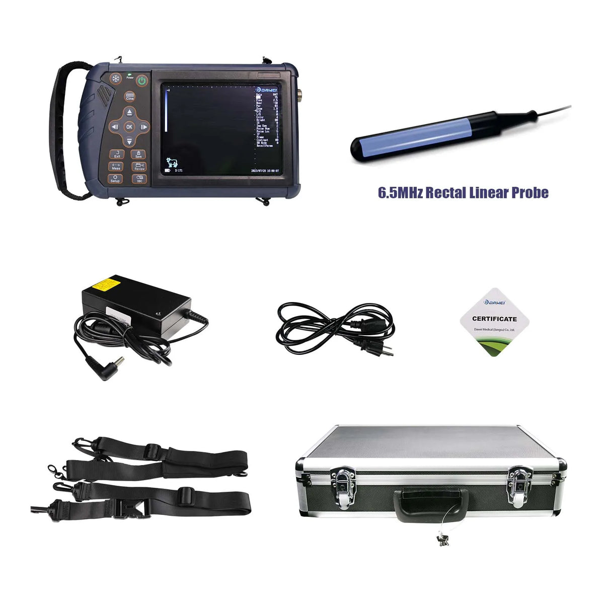 DAWEI Portable Veterinary Ultrasound Scanner for Farm Animals