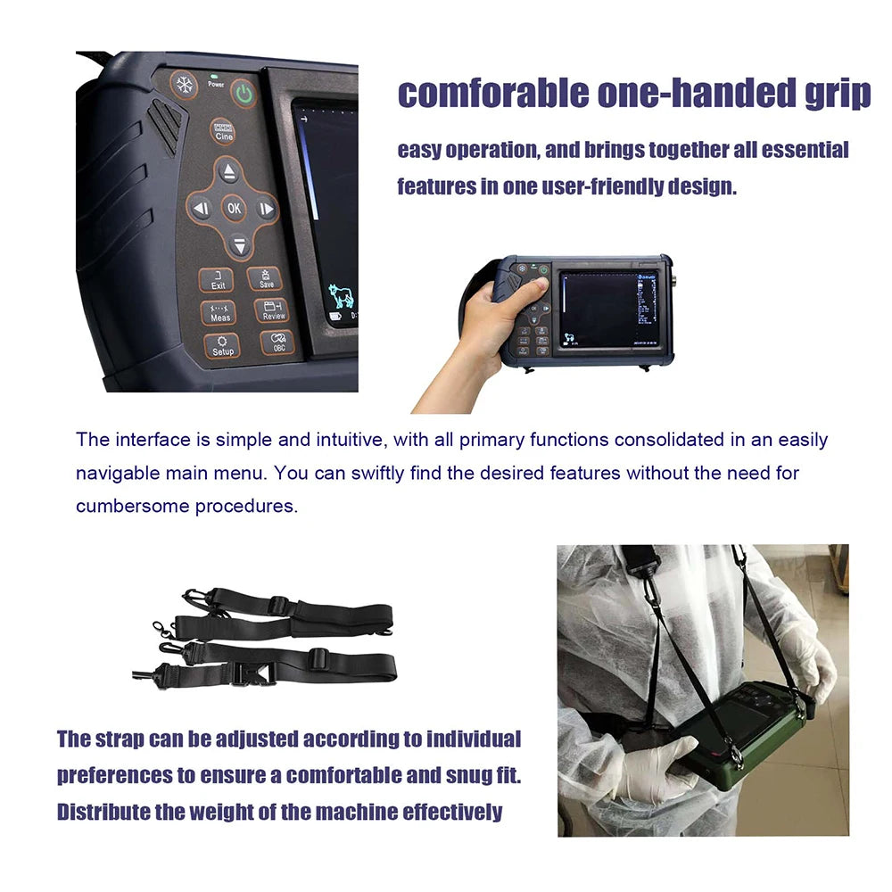DAWEI Portable Veterinary Ultrasound Scanner for Farm Animals