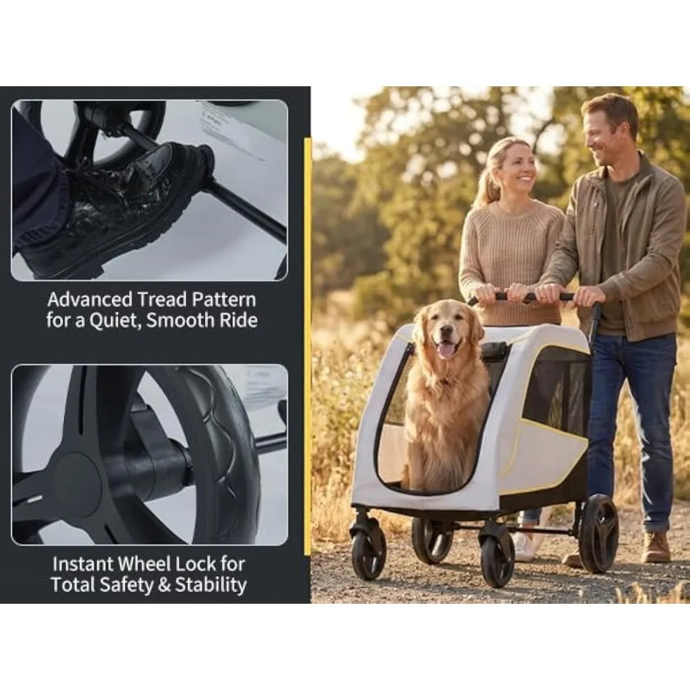 Garvee Foldable Pet Stroller for Dogs and Cats