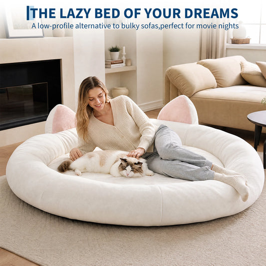 Orthopedic Memory Foam Dog Bed With Bolster Support