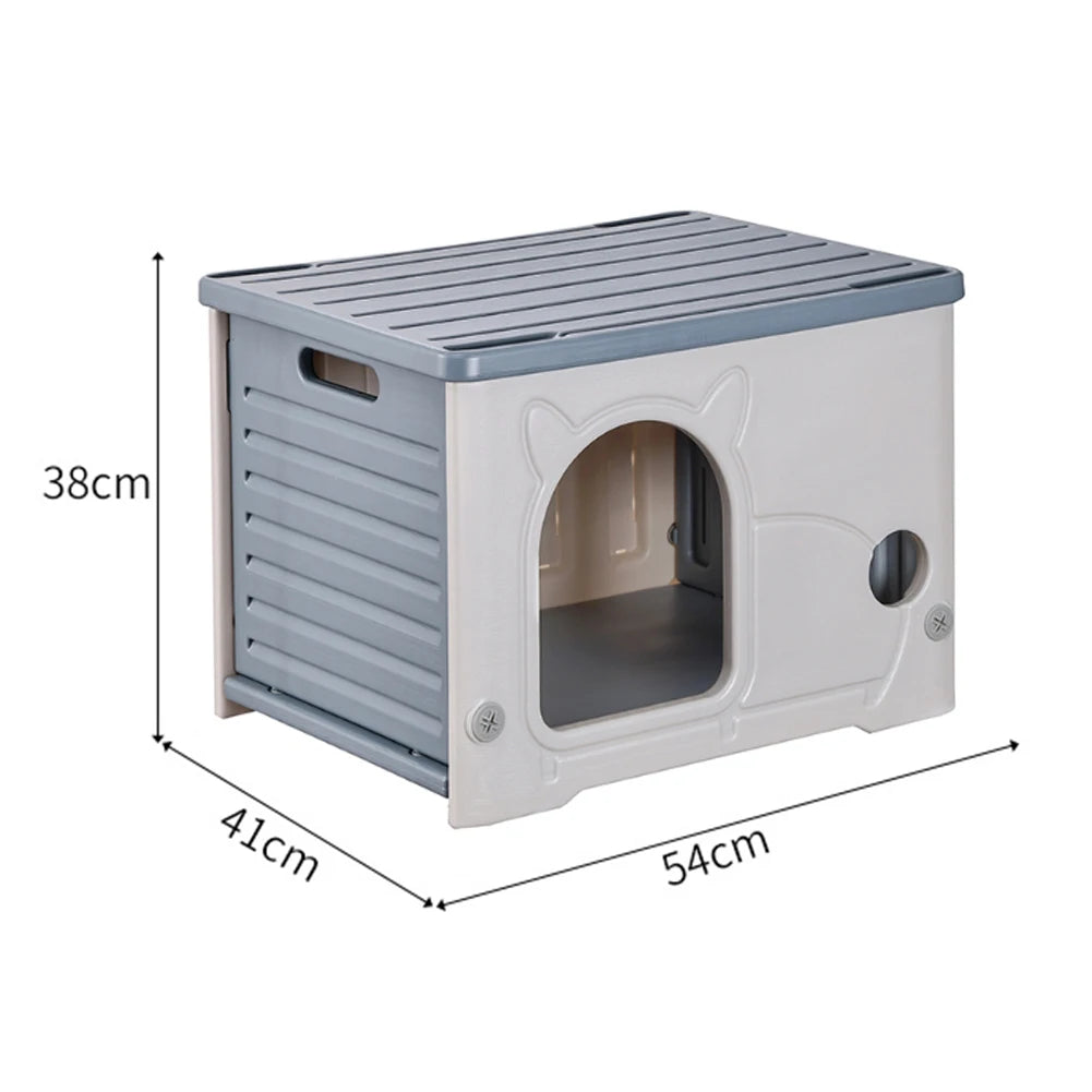 Rainproof Outdoor Cat House for All Seasons