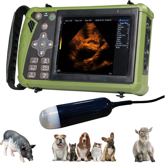 DAWEI Portable Veterinary Ultrasound Scanner 3.5MHz Probe