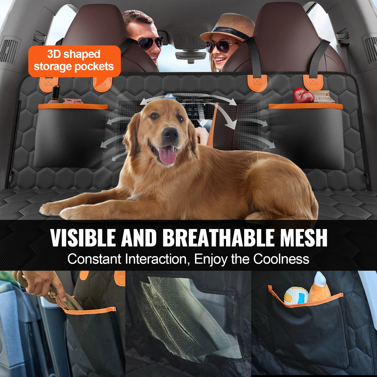 SucceBuy Back Seat Extender Dog Car Hammock