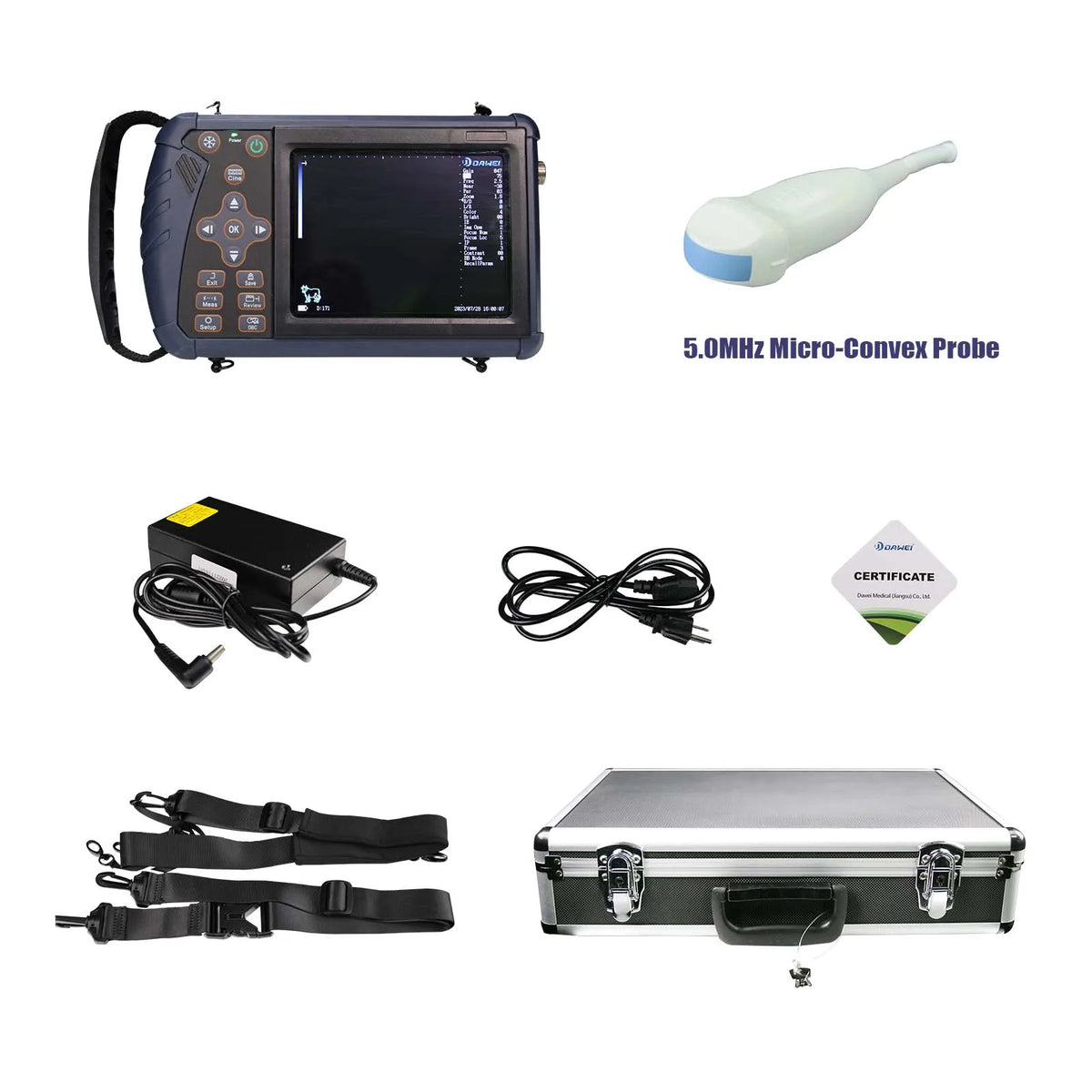 DAWEI Portable Veterinary Ultrasound Scanner for Farm Animals