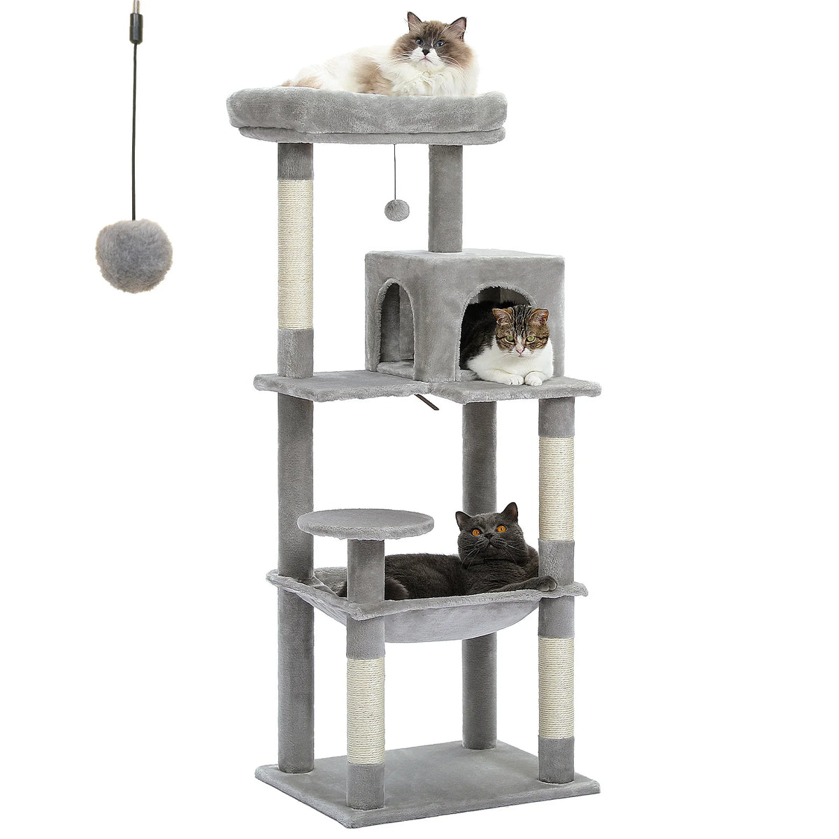 PAWZ Road Indoor Five Level Cat Tree for Large Cats