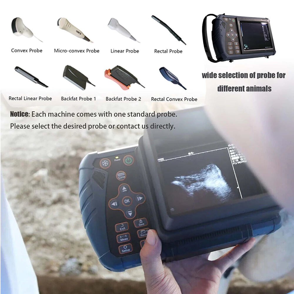DAWEI Portable Veterinary Ultrasound Scanner for Farm Animals