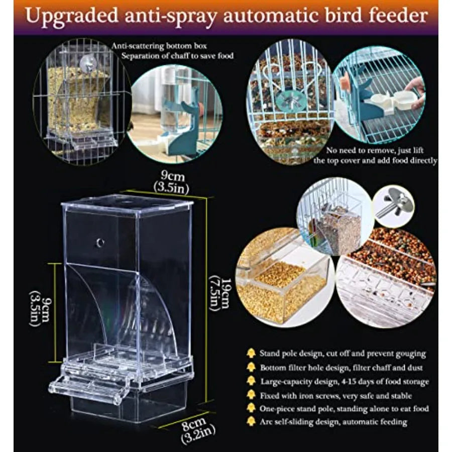 No Mess Bird Feeder And Water Dispenser Set