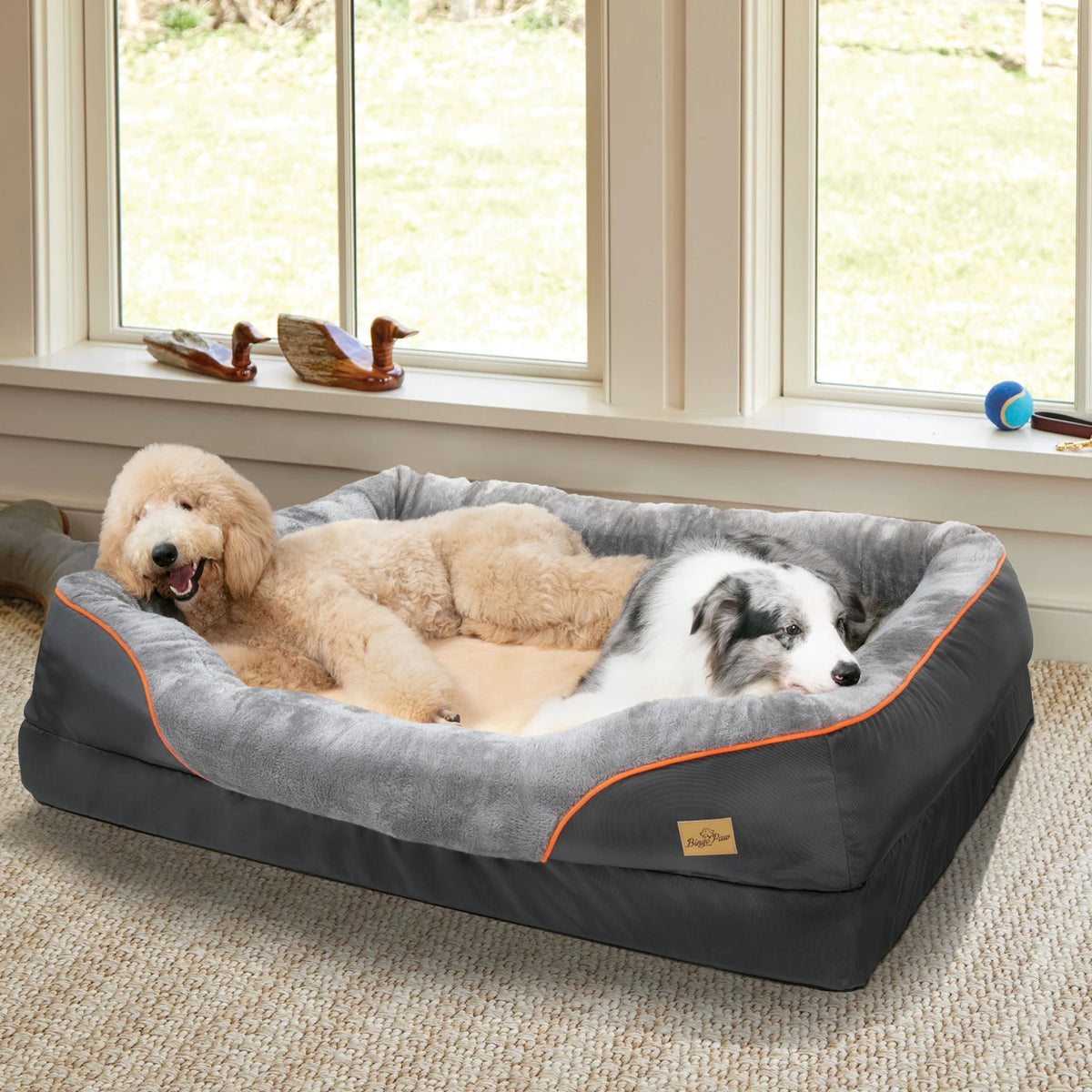 BINGOPAW Waterproof Dog Bed With Removable Washable Cover