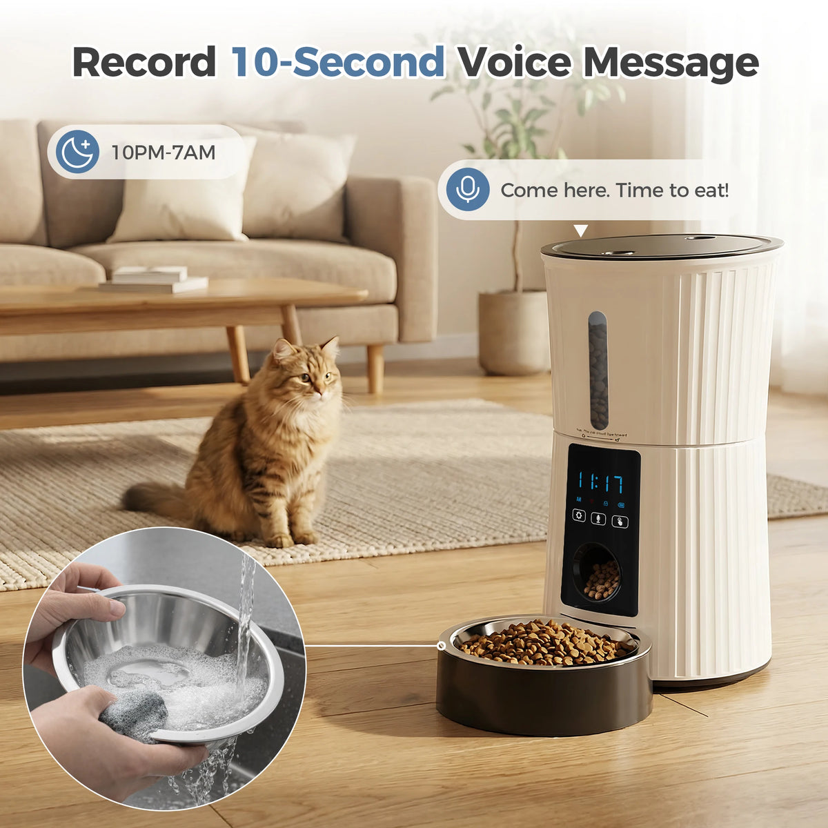 JHK WiFi Automatic Cat Feeder With App Control