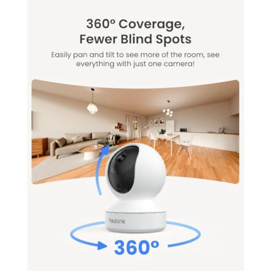 Indoor 4MP HD WiFi 6 PTZ Camera System With Night Vision
