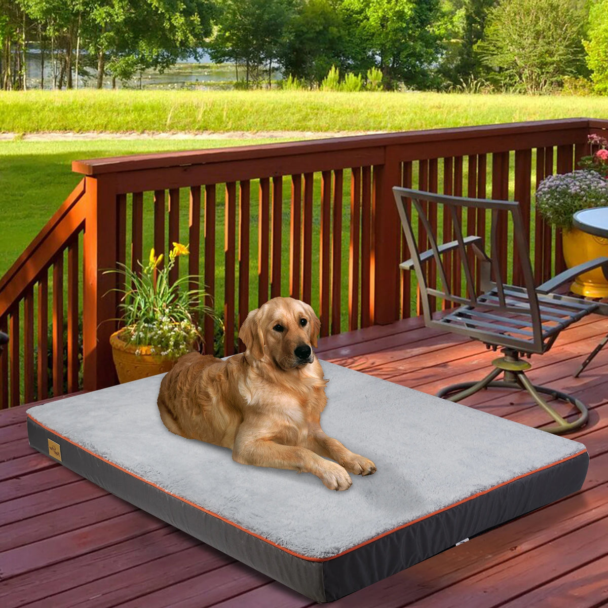 BINGOPAW Orthopedic Dog Bed With Washable Cover