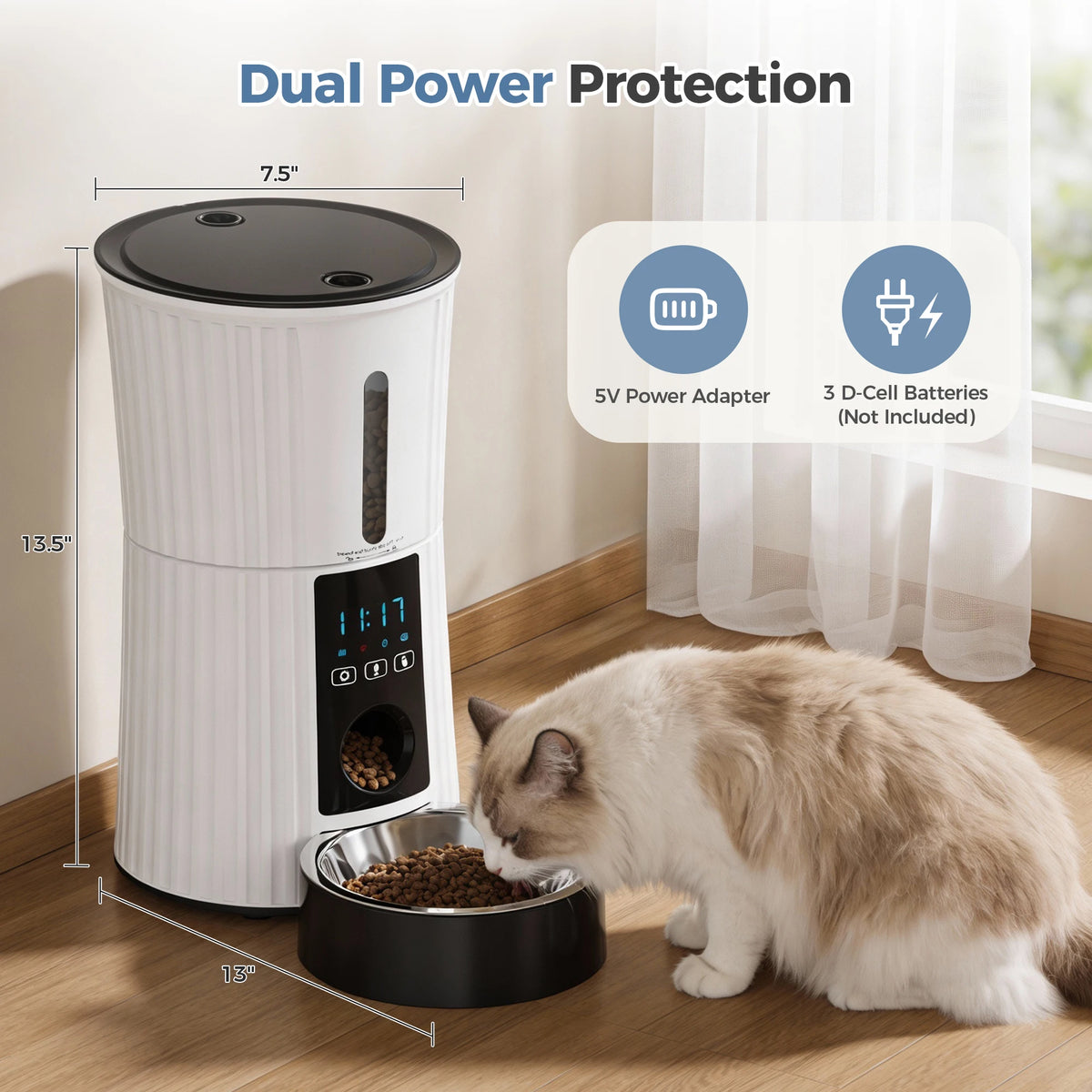 JHK WiFi Automatic Cat Feeder With App Control