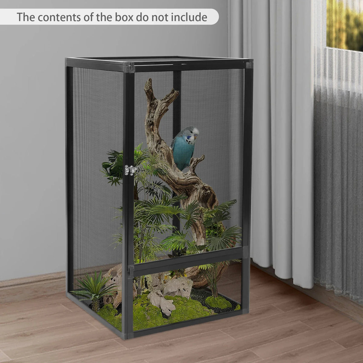 Micro Habitat Terrarium Feeding Net Box Aluminum Alloy